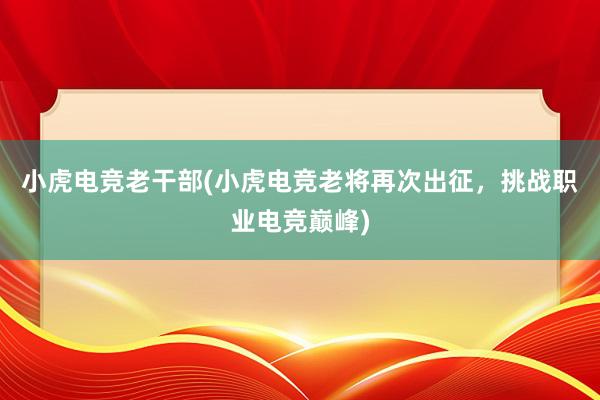 小虎电竞老干部(小虎电竞老将再次出征，挑战职业电竞巅峰)