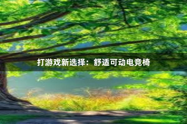 打游戏新选择：舒适可动电竞椅