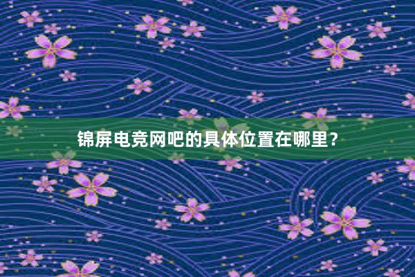 锦屏电竞网吧的具体位置在哪里？